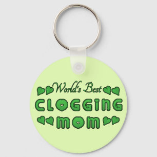 Porte-clés World's Best Clogging Mom Green
