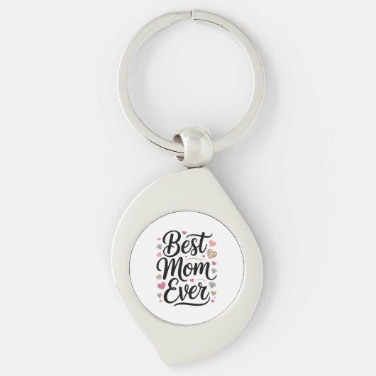 Porte-clés World's Best Mom Diamonds (Devant)