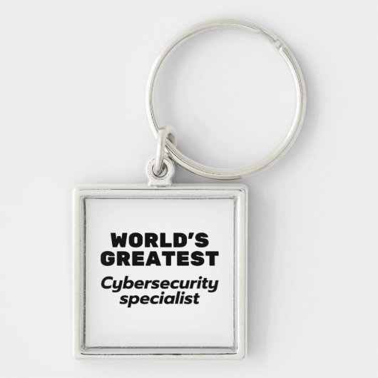 Porte-clés World's greatest Cybersecurity Specialist (Devant)