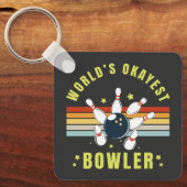 Porte-clés Worlds Okayest Bowler (Recto)