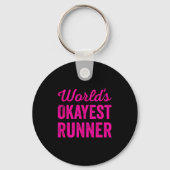 Porte-clés Worlds Okayest Runner Funny Sarcastic Running Srts (Recto)