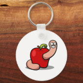 Porte-clés Worm En Porte - clé Apple (Recto)