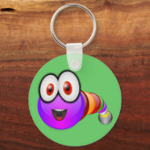 Porte-clés Worm multicolore (Recto)