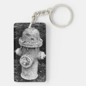 Porte-clés Worn Chipped Rusty Old Fire Hydrant Photograph (Dos)