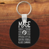 Porte-clés Wow Mage Joueur de jeu de rôle  (Recto)