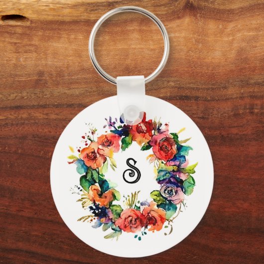 Porte-clés Wreath aquarelle (Verso)