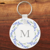 Porte-clés Wreath Lavande d'aquarelle (Verso)