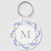 Porte-clés Wreath Lavande d'aquarelle (Verso)