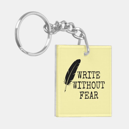 Porte-clés Write Without Fear Edit Without Mercy Writers (Devant gauche)