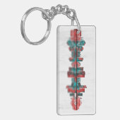 Porte-clés Wrocław Poland Skyline (Devant gauche)