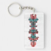 Porte-clés Wrocław Poland Skyline (Devant)