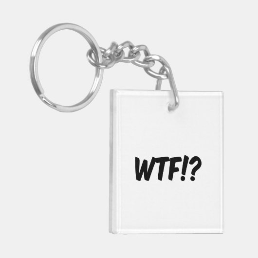 Porte-clés WTF ! ? Phrase (Devant gauche)