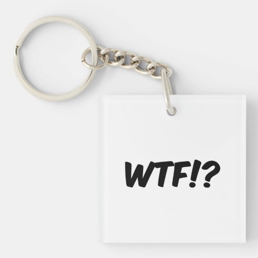Porte-clés WTF ! ? Phrase (Devant)