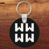 Porte-clés WWWW | LOL Japonais Porte - clé d'argot Internet (Recto)