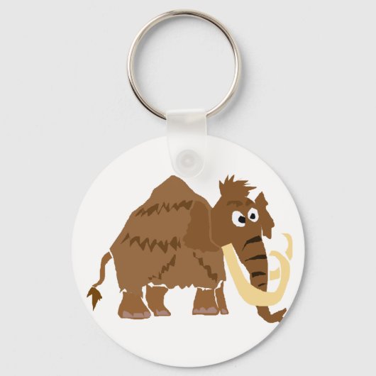 Porte-clés WX - Drôle Mammoth Wooly Primitive Art (Recto)