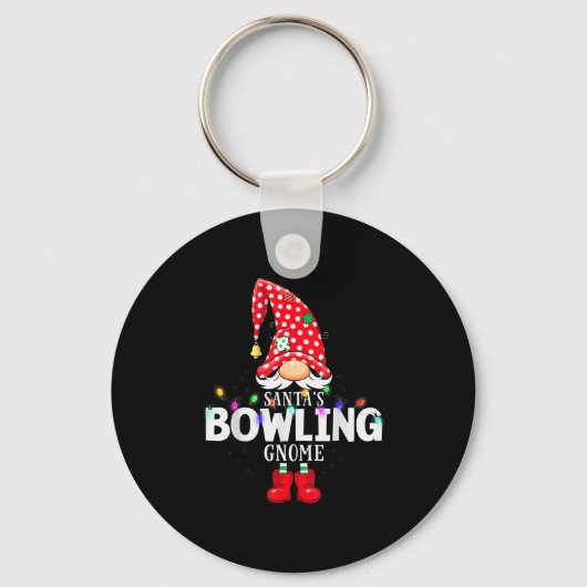 Porte-clés X-mas Santa's Bowling Gnome Christmas Matching (Recto)