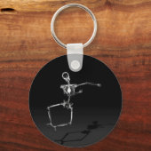 PORTE-CLÉS X-RAY SKELETON JOY LEAP B&W (Recto)