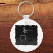 PORTE-CLÉS X-RAY SKELETON JOY LEAP B&W (Recto)