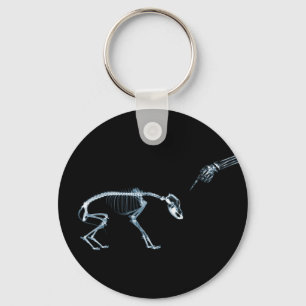 Porte-clés X-Ray Skeletons Blue Bad Chien