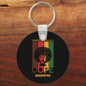 Porte-clés Xe | Dope sans apologisme | Femme afro (Recto)