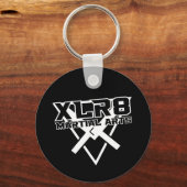 Porte-clés XLR8 rouge et noir (Verso)