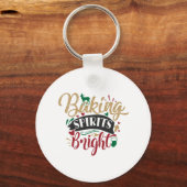 Porte-clés Xmas Gift | Baking Spirits Bright (Recto)