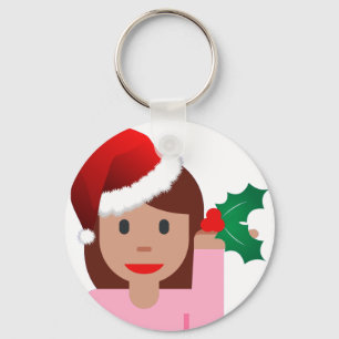 Porte-clés xmas information girl emoji