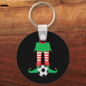 Porte-clés Xmas Matching Soccer Elf Pajama Christmas Team S T (Recto)