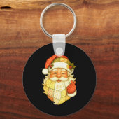 Porte-clés Xmas Patchwork Santa Claus Christmas Funny Mens Wo (Recto)