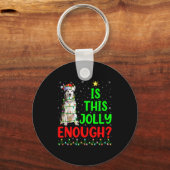 Porte-clés Xmas Tree Is This Jolly Enough Alaskan Malamute Ch (Recto)