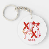Porte-clés XO Valentine Keychain | Cute XOXO Love Keychain (Devant)