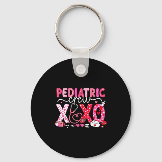 Porte-clés Xoxo Nurse Pediatric Crew Nurse Valentine Leopard  (Recto)