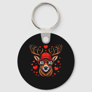 Porte-clés XOXO Saint-Valentin Buck Camo Cerf Rétro Chasse Ga