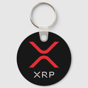 Porte-clés XRP Ripple Red & White Logo   Basic Keychain