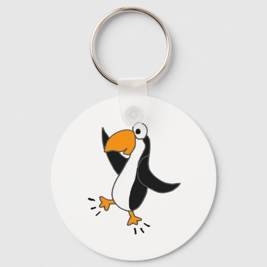 Porte-clés XX- Danseuse Danseuse Pingouin Cartoon (Recto)