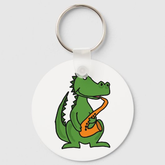 Porte-clés XX- Gator Lecture de Saxophone (Recto)
