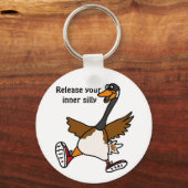 Porte-clés XX- Libérez votre soyeux intérieur - Oie (Recto)