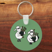 Porte-clés XX- Moutons superbes Jouer des tuyaux (Recto)