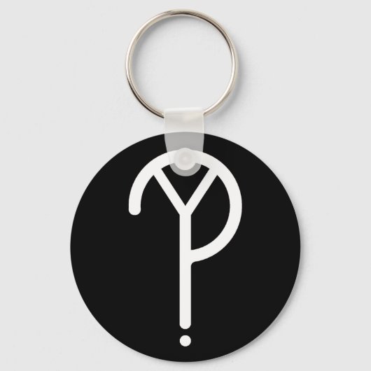 Porte-clés Y blanc ? Symbole (Recto)
