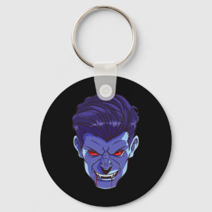 Porte-clés Y Vampire Halloween Monstre Visage d'effroi crocs