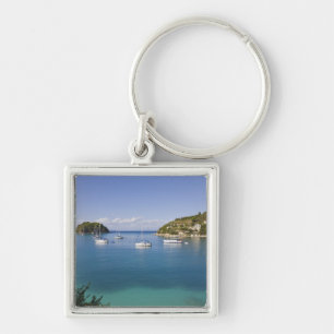 Porte-clés Yachts à l'ancre, Lakka, Paxos, Grèce