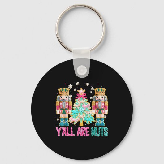 Porte-clés Y'all Are Nuts Nutcracker Crochet Christmas Funny (Recto)