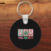 Porte-clés Y'all Are Nuts Nutcracker Merry Christmas Funny Xm (Recto)