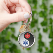 Porte-clés yang ying d'emt de sapeur-pompier (main)