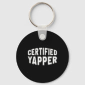 Porte-clés Yapper certifié Funny Professional Yapper (Recto)