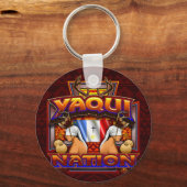 Porte-clés Yaqui Nation Drapeau Danseuse Danseuse (Recto)