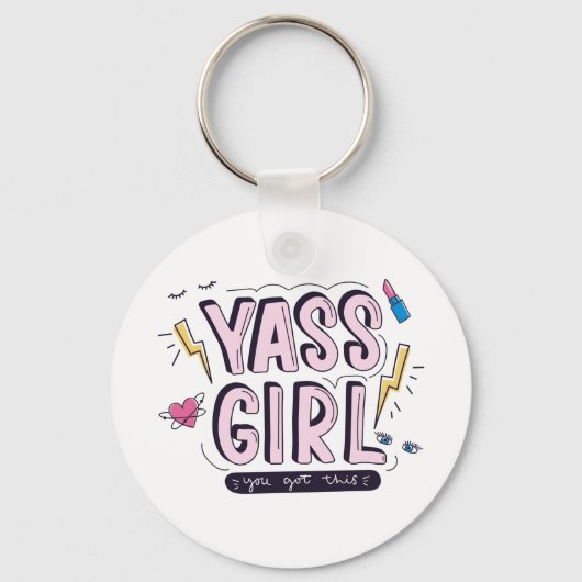 Porte-clés Yass Girl | Vous Avez Obtenu (Recto)