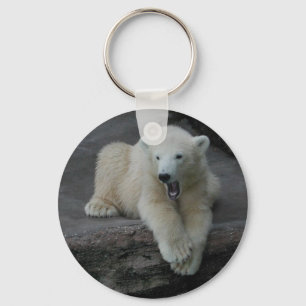 Porte-clés Yawning Polar bear cub