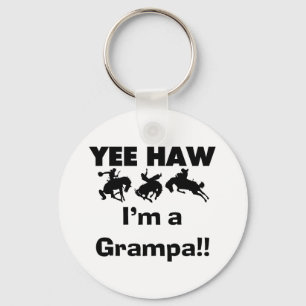 Porte-clés Yee Haw Je suis un t-shirt et des cadeaux Grampa