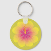 Porte-clés Yellow Hibiscus_Illustration (Verso)